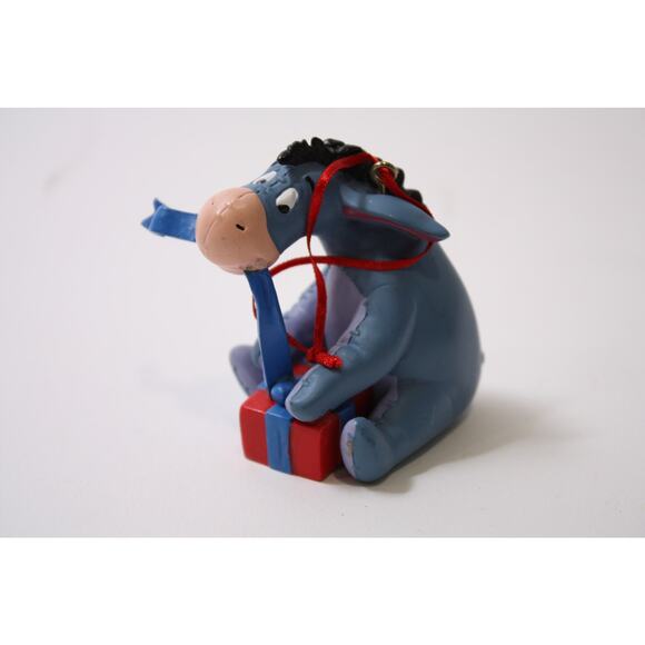 Eeyore, Opening Present, Winnie The Pooh, Disney, 1990s Ornament, Christmas, Vin - Picture 1 of 3
